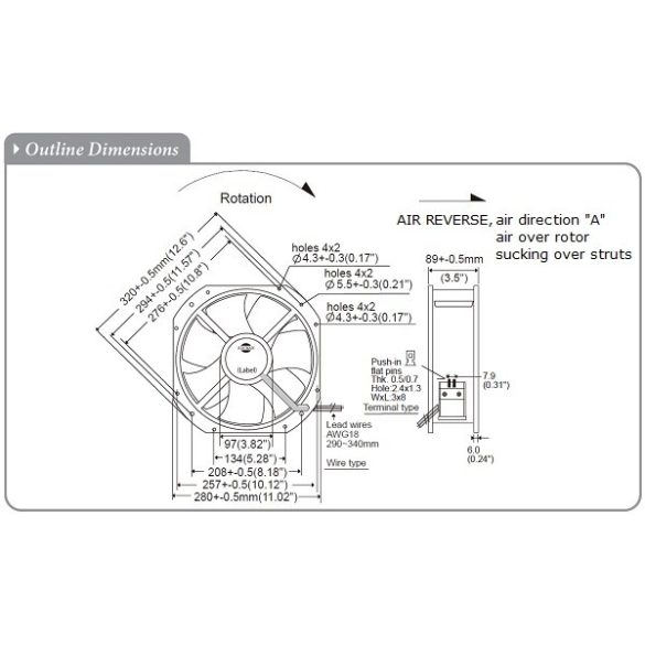 M280GAN22-3A Sinwan Metal Impeller