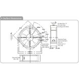 M280GAN (A)(HR) - Sinwan AC Metal Impeller, Reverse Airflow, ALARM, FG Dia.280x280x89mm/11x11x3.5inch 1,250 CFM