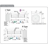 MCD630SP - Sinwan DC Crossflow fan, Dia. Φ60xL.300x368x90mm 225~115 CFM