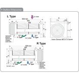 MCD636SP - Sinwan DC Crossflow fan, Dia. Φ60xL.360x439x90mm 275~120 CFM