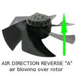 MK280GAN (A)(HR) - Sinwan AC Skeleton Fan, etal Impeller, Reverse Airflow, Dia.245x100mm / 9.6inch 1300~450 CFM