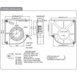 SD600PT - Sinwan DC Blower Fan Dia.120x120x31mm 30~20CFM 