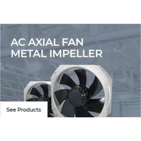 AC Axial Fan Metal Impeller 